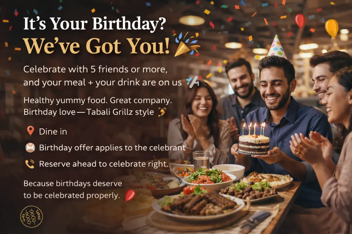 Catering and private events at Tabali Grillz in Charlottetown PEI