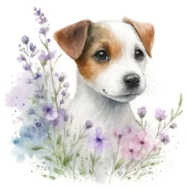 Tan and white Jack Russell Terrier puppy from Arthur x Witch litter