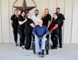 Staff photo of Symphony of Wimberley taken on the covered porch.