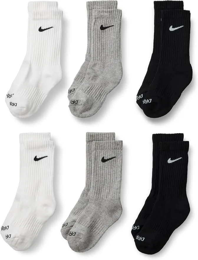Nike Kids' Multi-Pack Performance Crew Socks