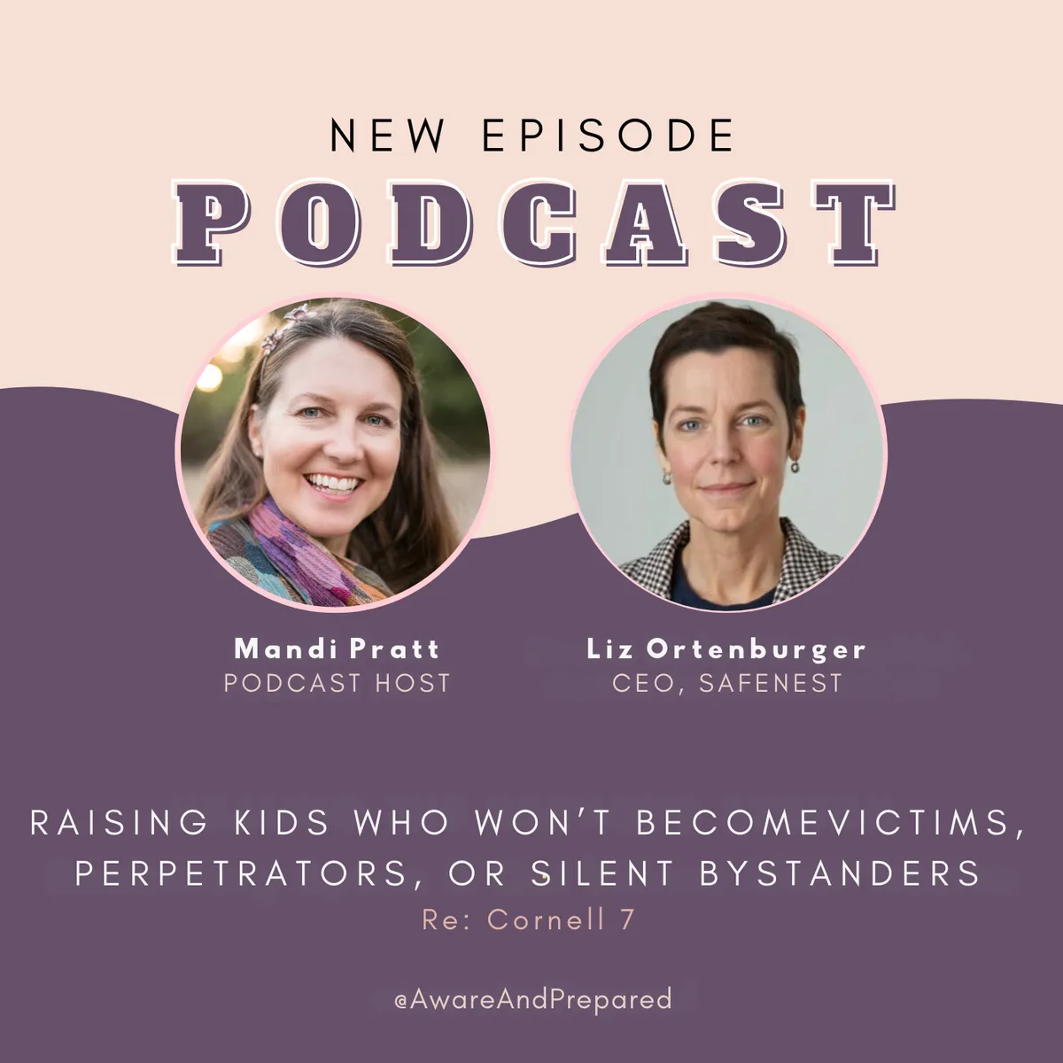 Aware and Prepared Podcast cover graphic episode on Cornell 7: Raising Kids Prevention