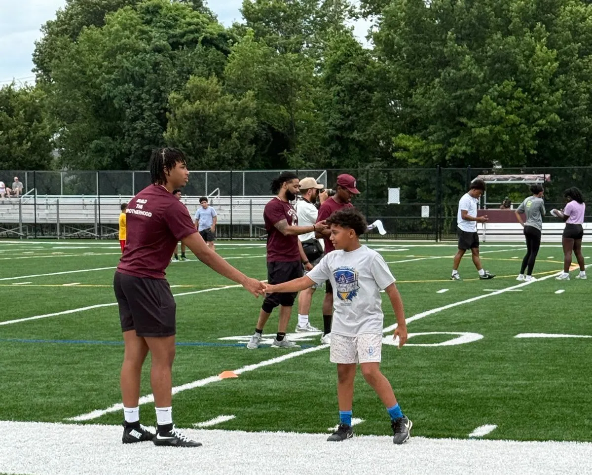 Foster youth playing sports together