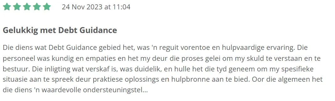 Debt Guidance Reviews