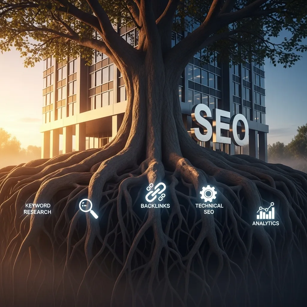 SEO ROI metrics showing increased conversion rates from organic search traffic