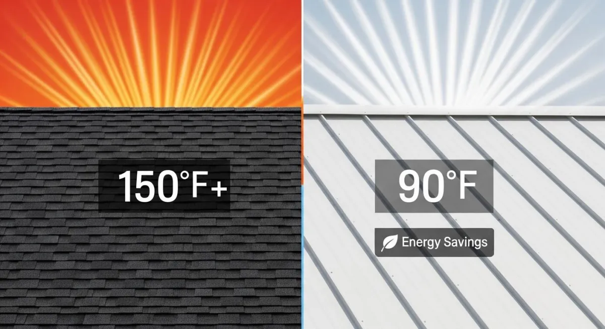Energy-efficient roofing materials used for modern roof replacement in Central Texas