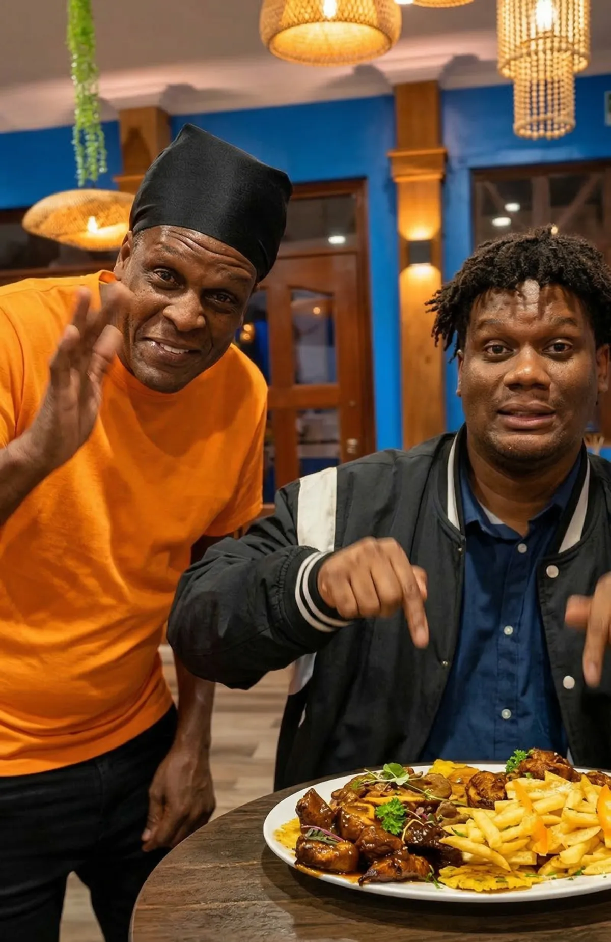 Caribbean Groove chef at work in the kitchen