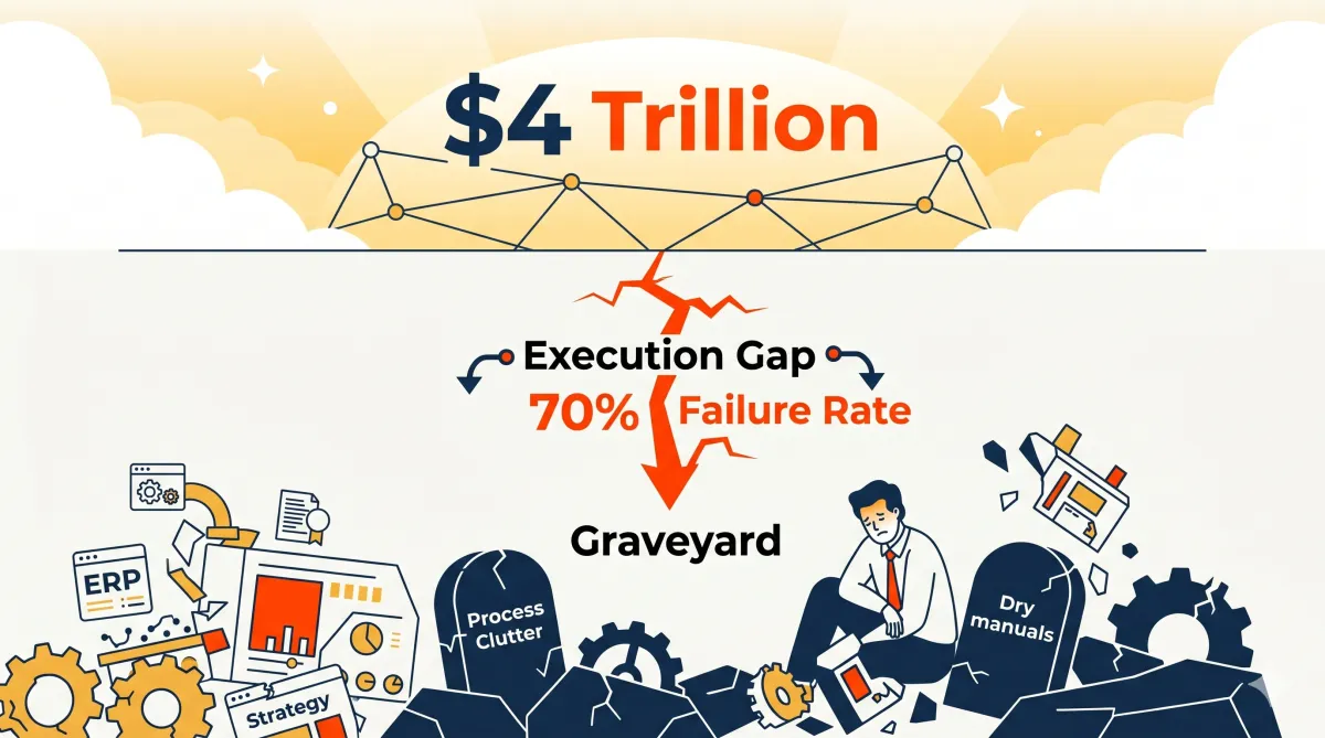 Hố đen 2.800 tỷ USD: Tại sao chuyển đổi, đổi mới sáng tạo doanh nghiệp thất bại?