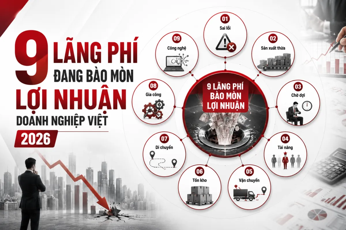 9 Lãng Phí Đang Bào Mòn Lợi Nhuận Doanh Nghiệp Việt 2026