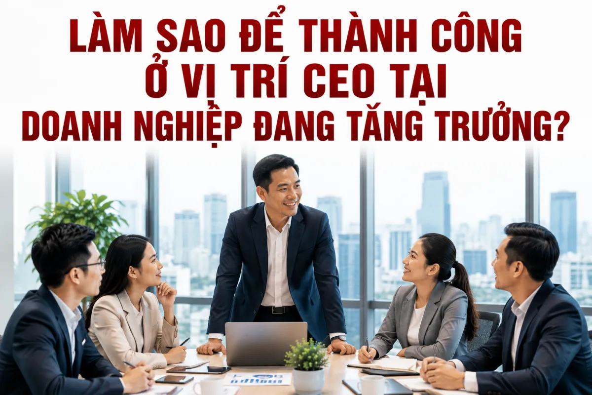 Làm Sao Để Thành Công Ở Vị Trí CEO Tại Doanh Nghiệp Đang Tăng Trưởng?
