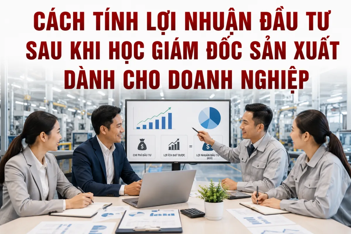 Cách Tính Lợi Nhuận Đầu Tư Sau Khi Học Giám Đốc Sản Xuất Dành Cho Doanh Nghiệp