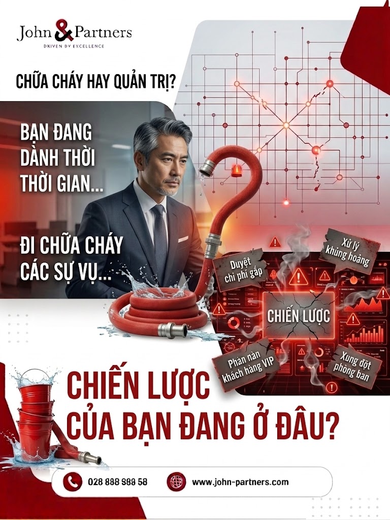 Cái bẫy của sự bận rộn: Bạn đang quản trị chiến lược hay đang đi chữa cháy?