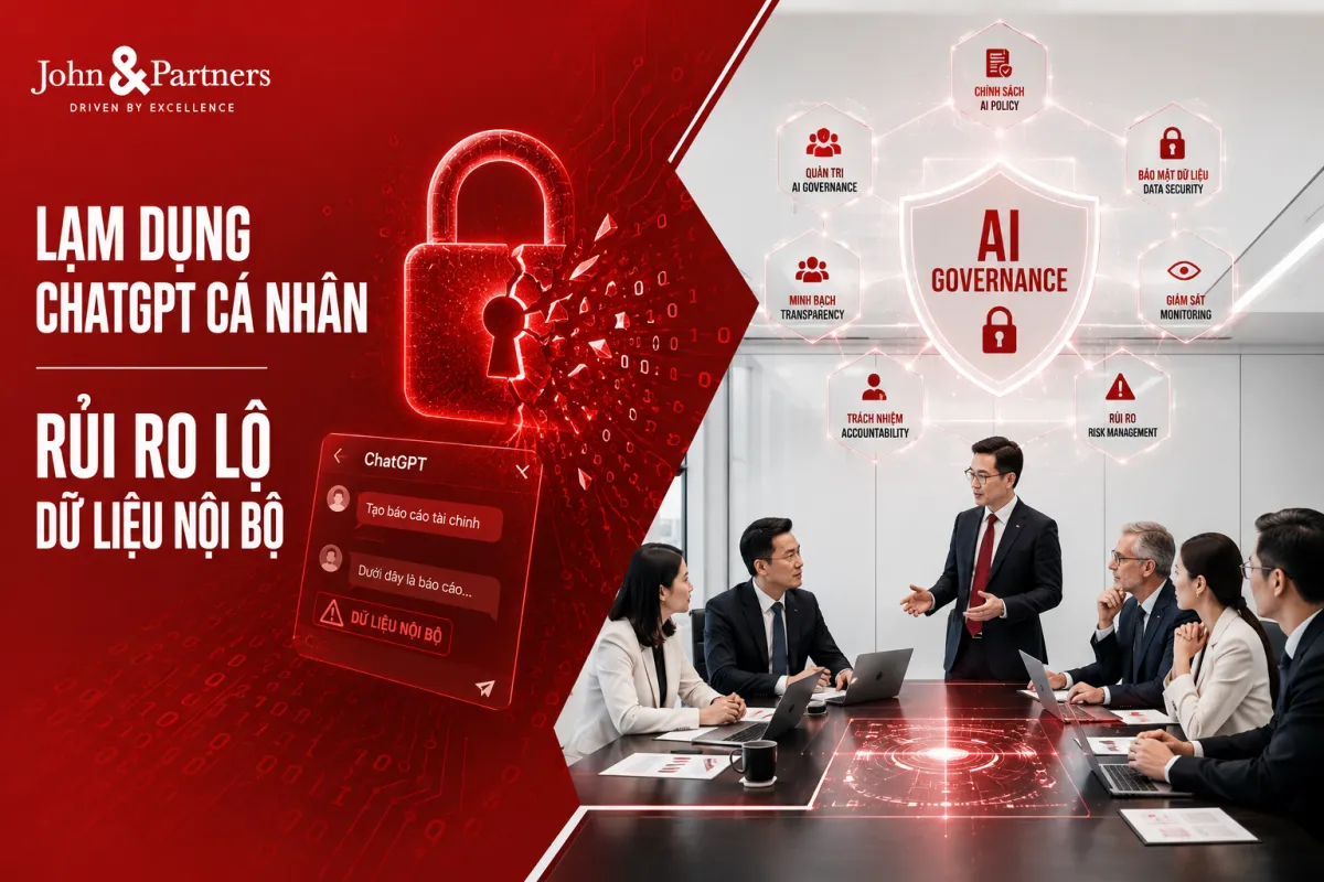 Rủi ro lộ dữ liệu nội bộ khi nhân viên lạm dụng ChatGPT cá nhân một cách tự phát
