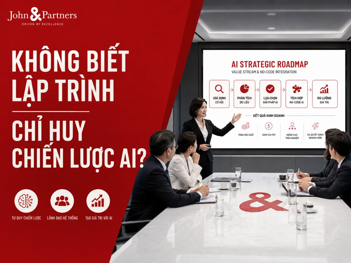không rành IT, không biết lập trình có thể chỉ huy chiến lược AI của công ty được không?, CAIO, chiến lược AI, tích hợp AI vào quy trình