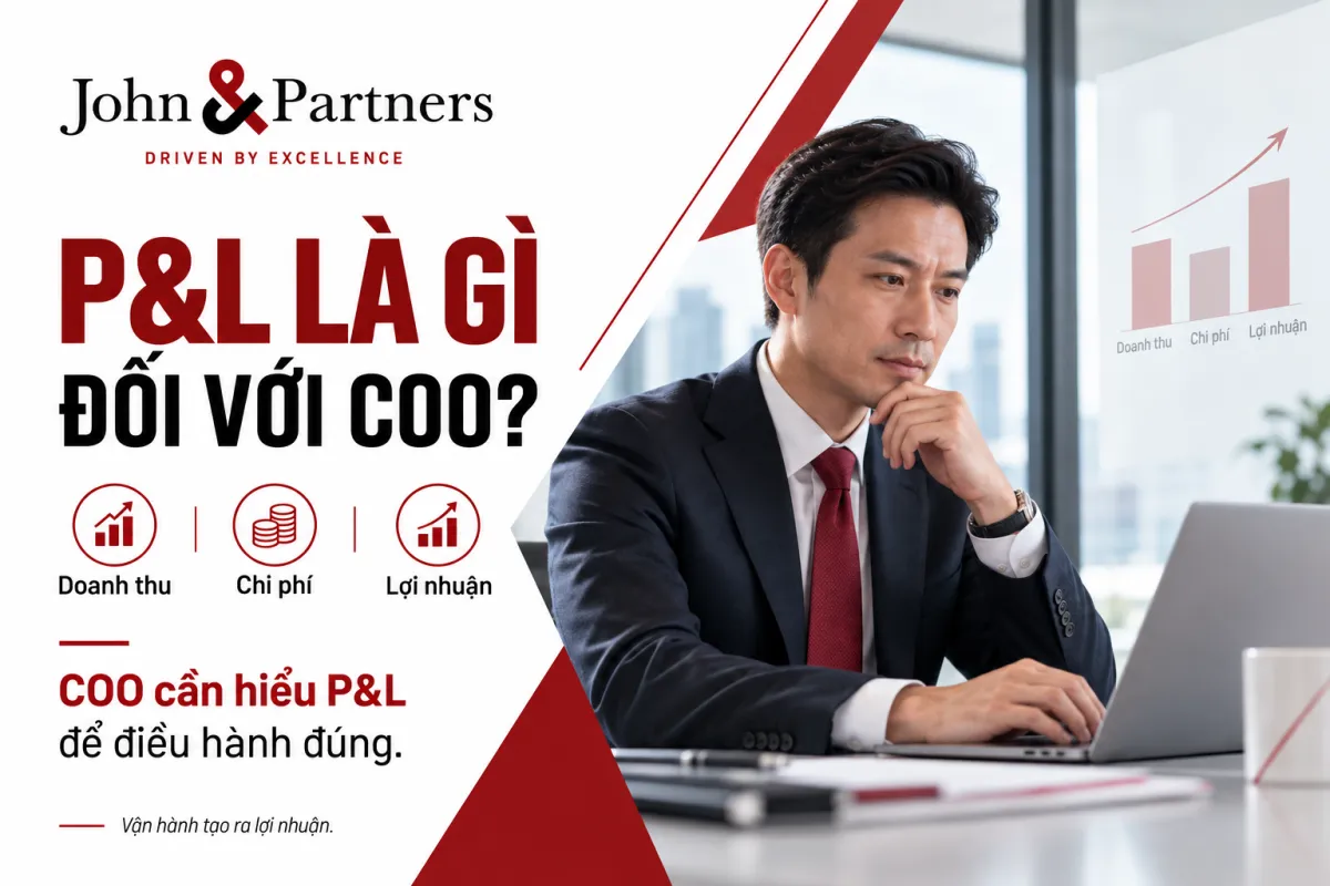 P&L LÀ GÌ ĐỐI VỚI COO? VÌ SAO GIÁM ĐỐC VẬN HÀNH PHẢI HIỂU DOANH THU, CHI PHÍ VÀ LỢI NHUẬN?