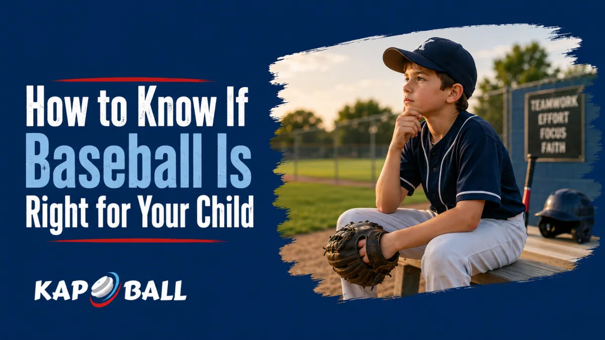 How to Know If Baseball Is Right for Your Child