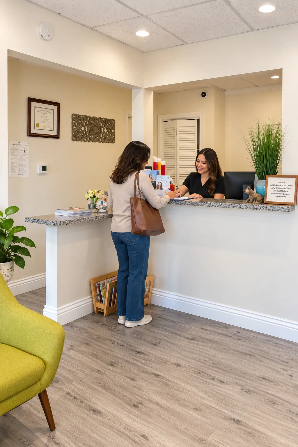 Santa Fe Family Dental Center in Long Beach, CA — exterior and interior office views