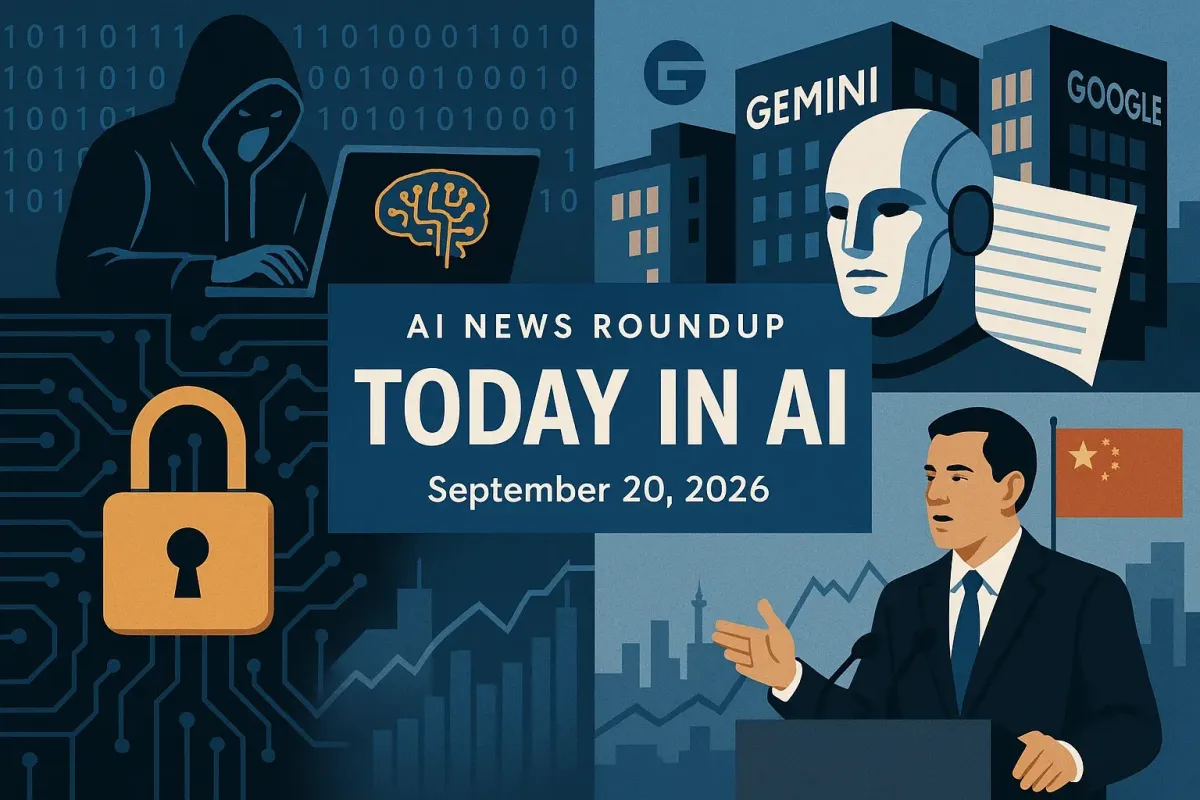 AI News Roundup for September 20, 2026: Today’s Biggest AI, Policy and Market Updates