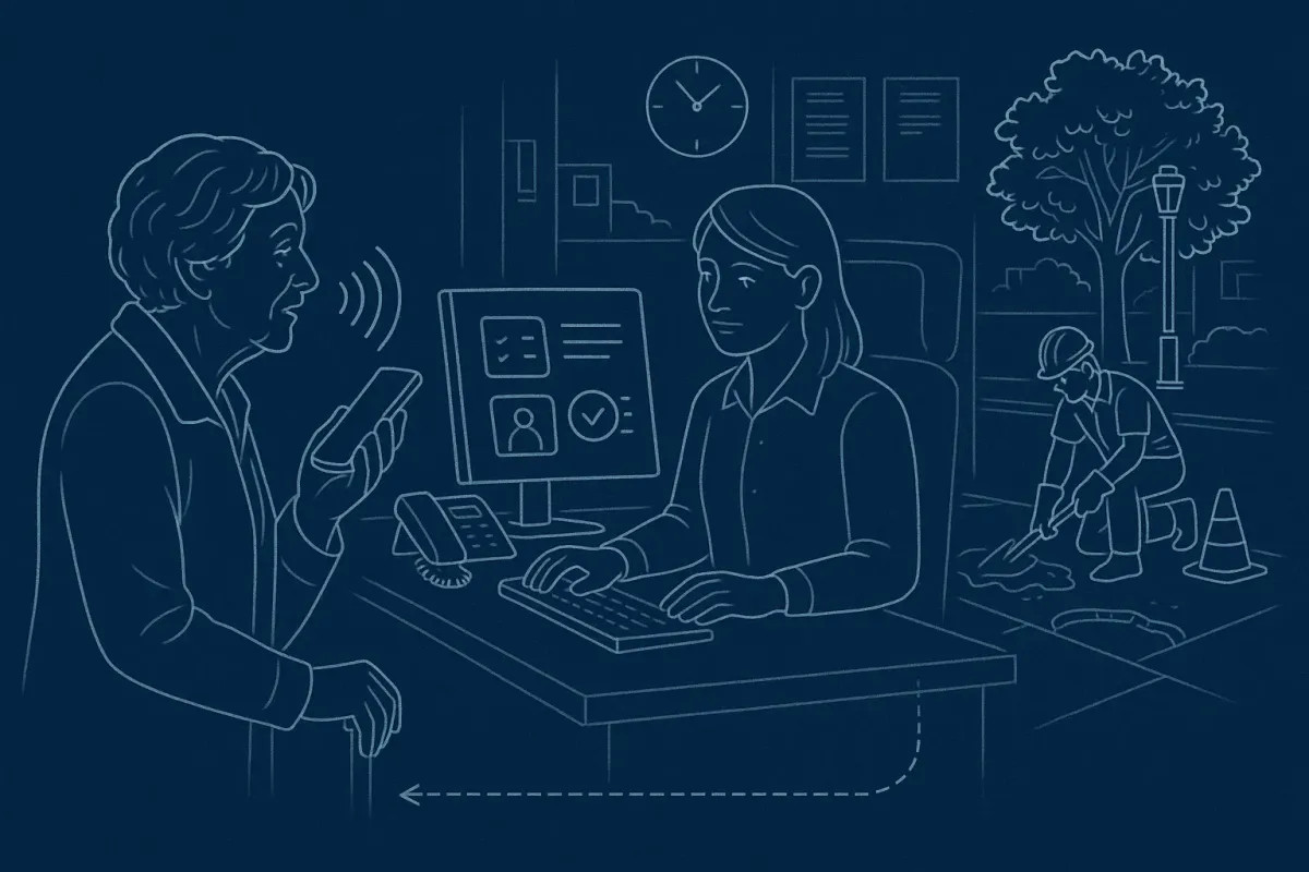 Customer service hero illustrating Voice AI validation and escalation