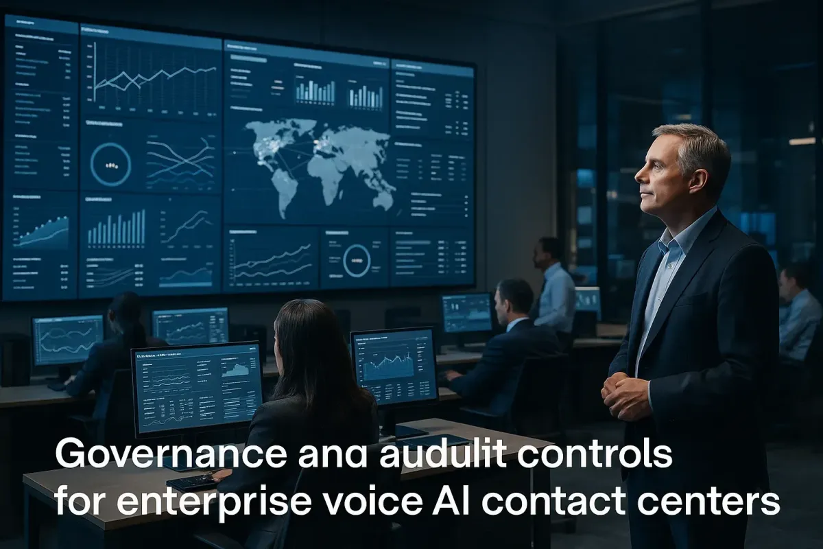Governance and Audit Controls for Enterprise Voice AI Contact Centers