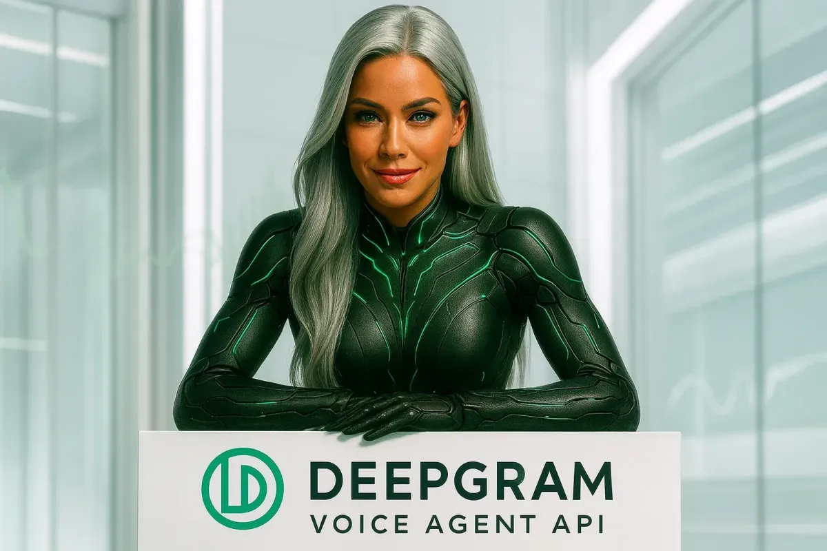 Sasha with Deepgram Voice Agent API in a Peak Demand Voice AI system profile illustrating Developer Voice AI / speech
