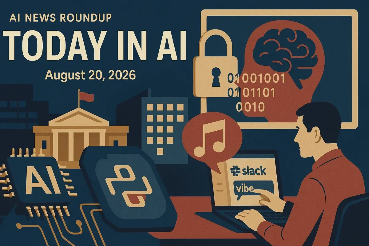 AI News Roundup for August 20, 2026: Today’s Biggest AI, Policy and Market Updates