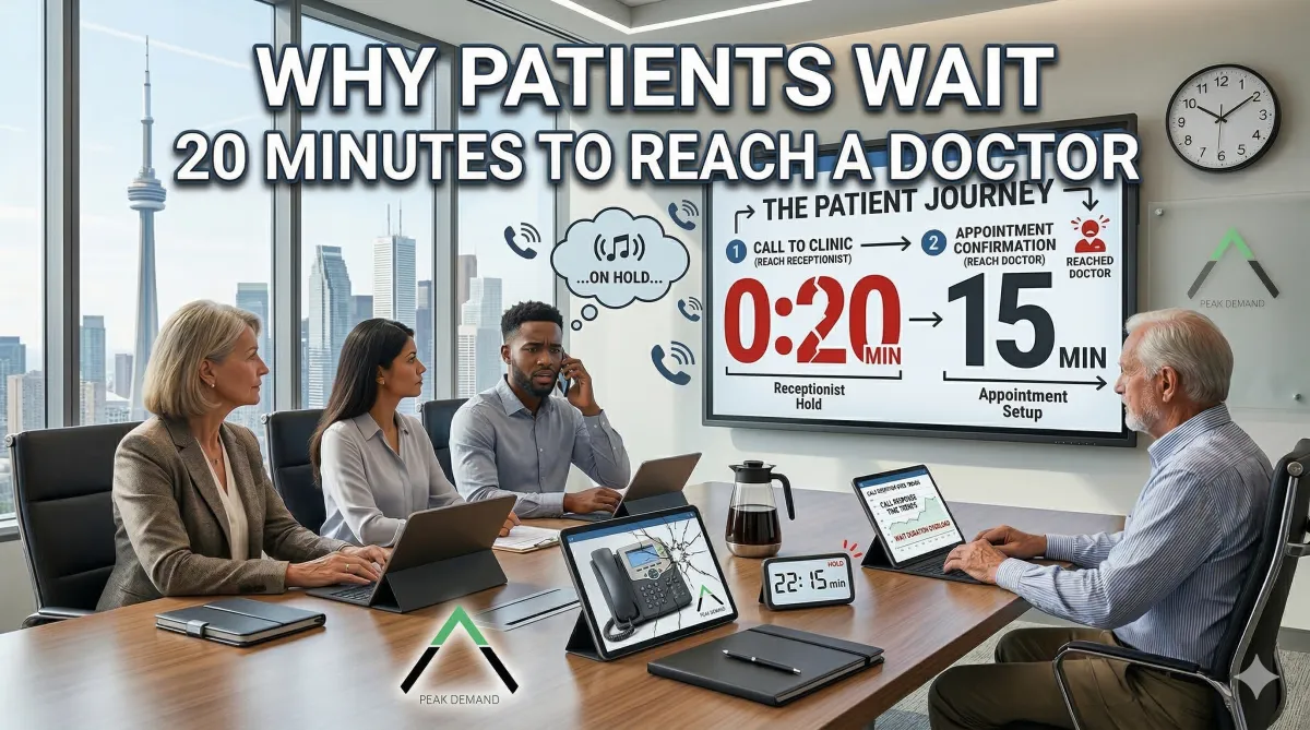 Why Patients Wait 20 Minutes to Reach a Doctor healthcare phone hold time blog thumbnail
