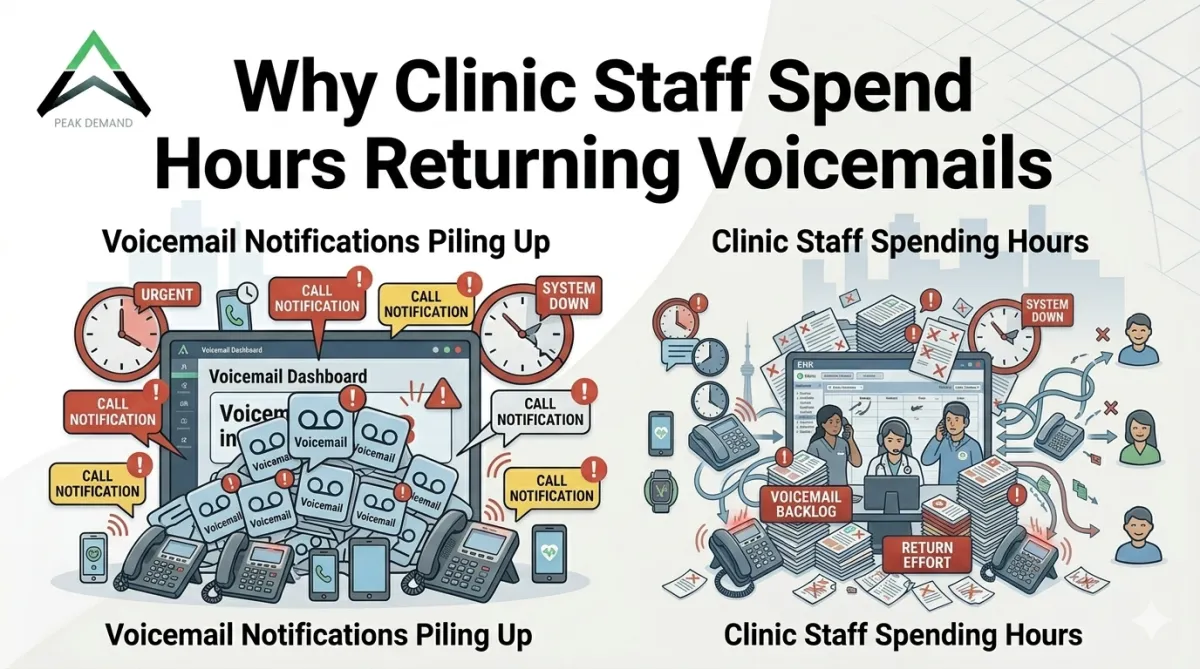 Why Clinic Staff Spend Hours Returning Voicemails healthcare operations blog thumbnail