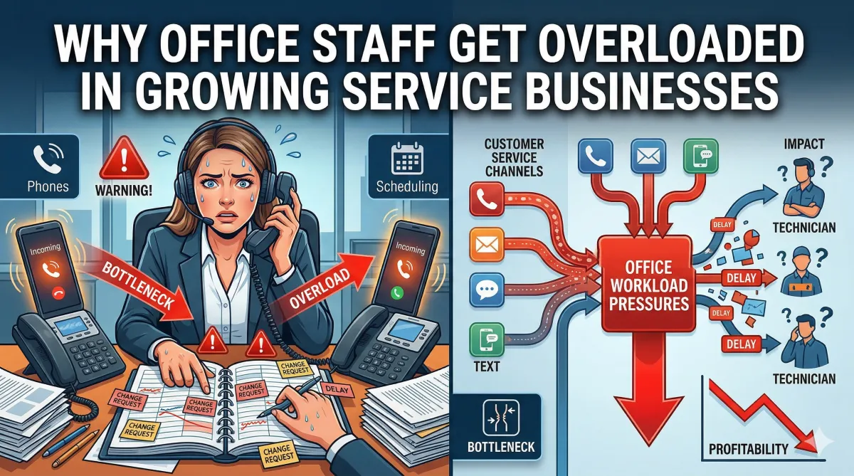 Why Office Staff Get Overloaded in Growing Service Businesses