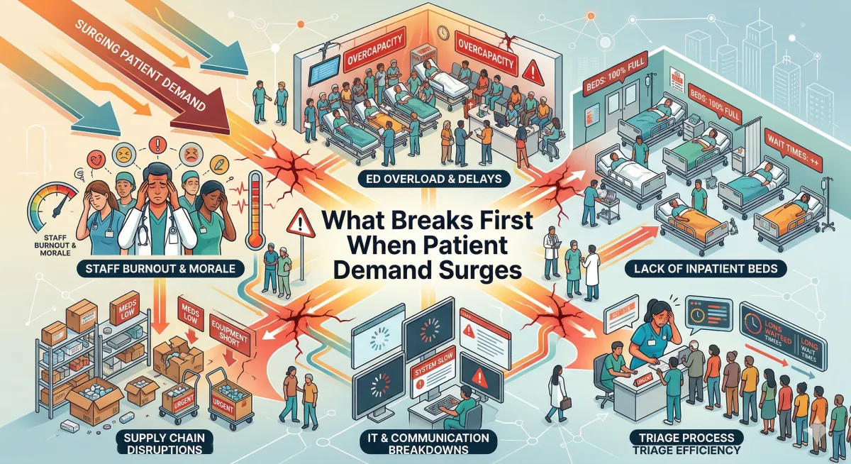 What Breaks First When Patient Demand Surges