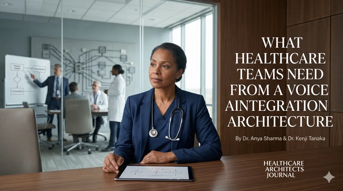 What Healthcare Teams Need From a Voice AI Integration Architecture thumbnail for a healthcare workflow and systems article