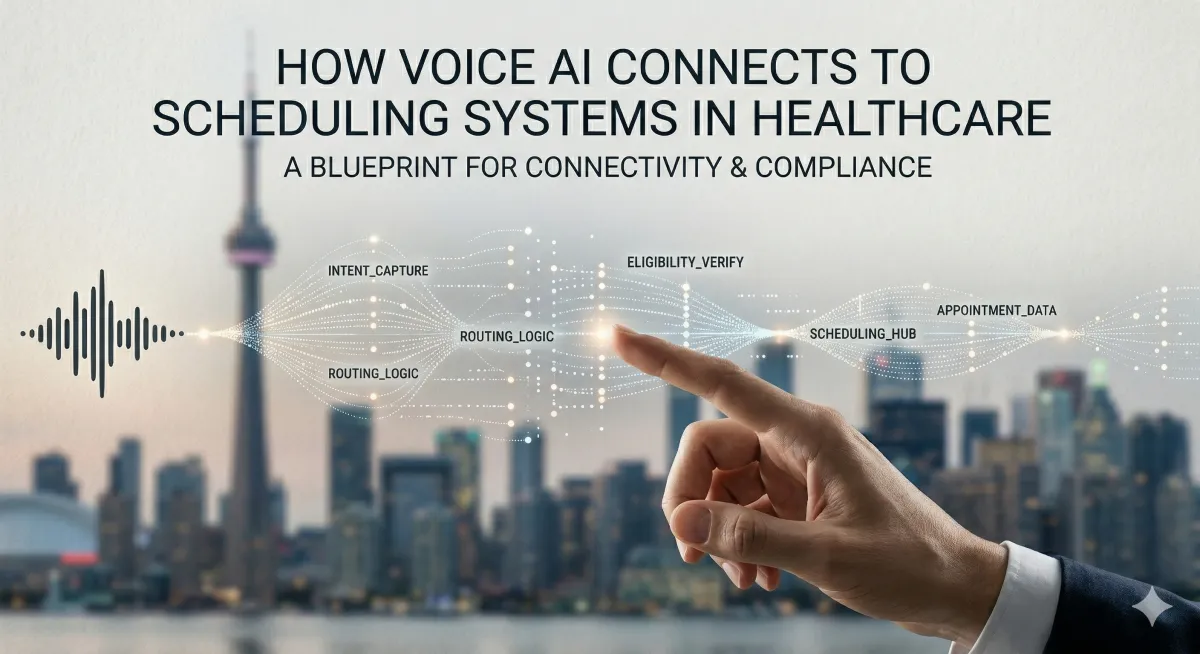 How Voice AI Connects to Scheduling Systems in Healthcare thumbnail for a healthcare scheduling workflow article
