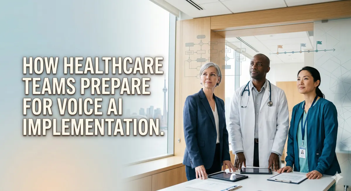 How Healthcare Teams Prepare for Voice AI Implementation thumbnail for a healthcare rollout readiness article