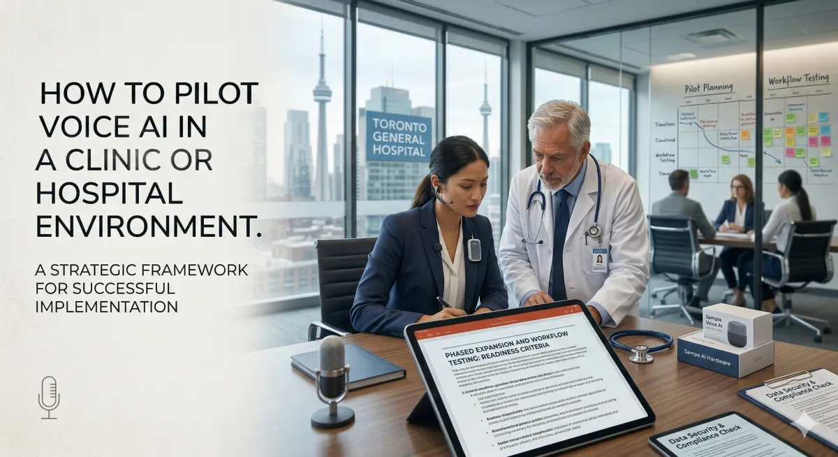 How to Pilot Voice AI in a Clinic or Hospital Environment thumbnail for a healthcare pilot planning article