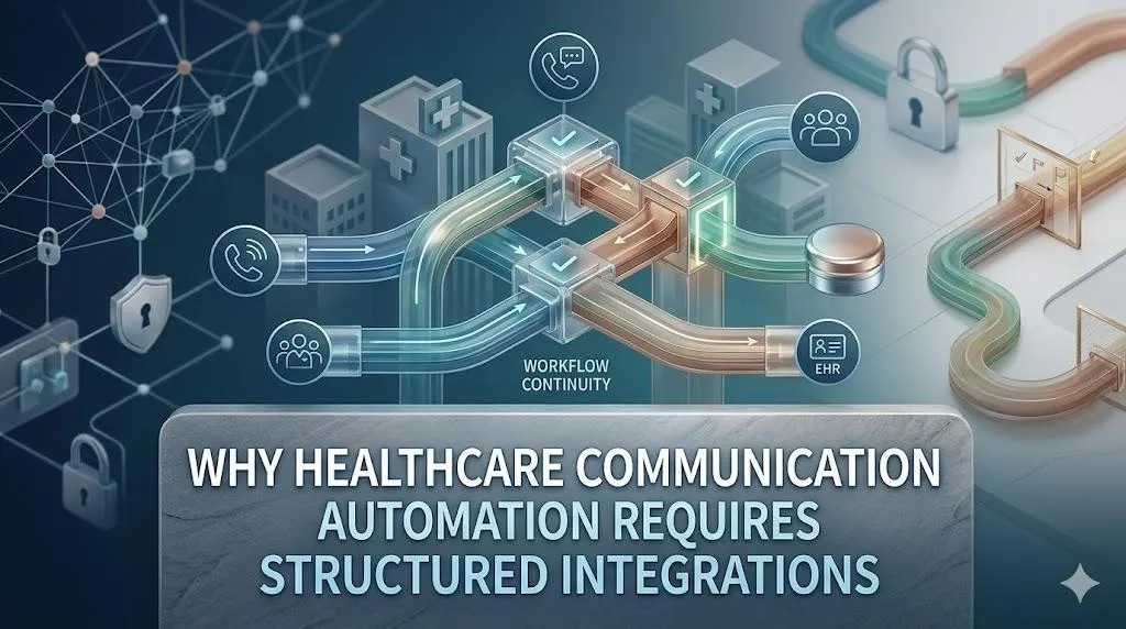 Why Healthcare Communication Automation Requires Structured Integrations