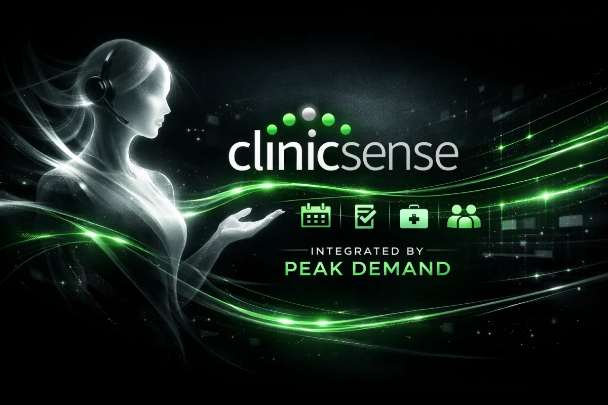 Voice AI integration with ClinicSense for scheduling intake and clinic communication workflows