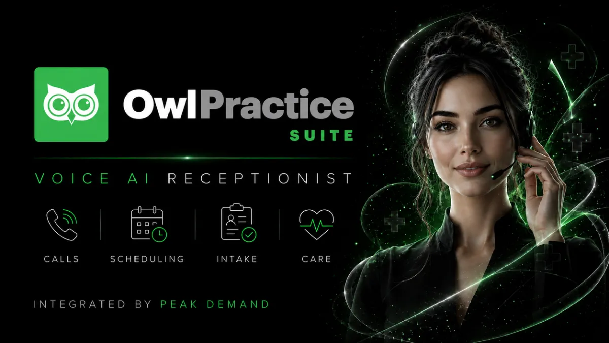 Voice AI Integration with Owl Practice for Therapy Scheduling, Intake, and Client Communication