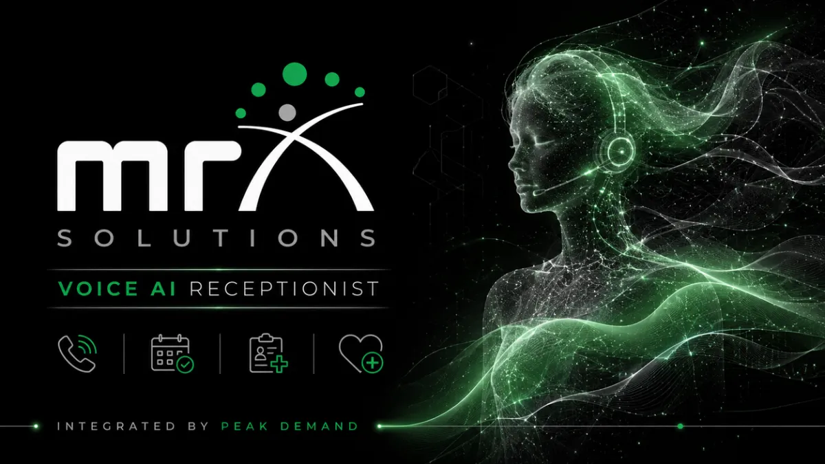 Voice AI integration with MRX Solutions for chiropractic scheduling patient intake waitlist follow-up billing routing and front-desk workflows.