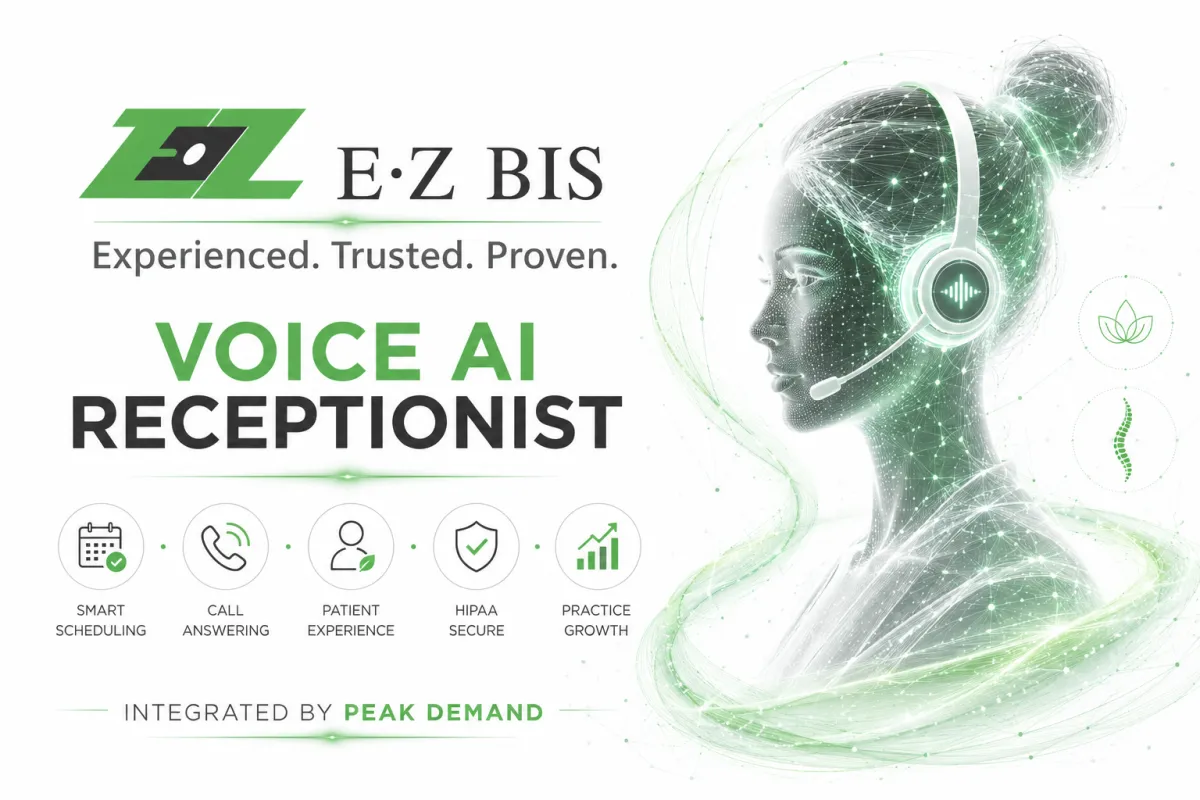 Voice AI Integration with EZBIS for Chiropractic Scheduling, EHR, Billing, Patient Reminders, and Front-Desk Workflows