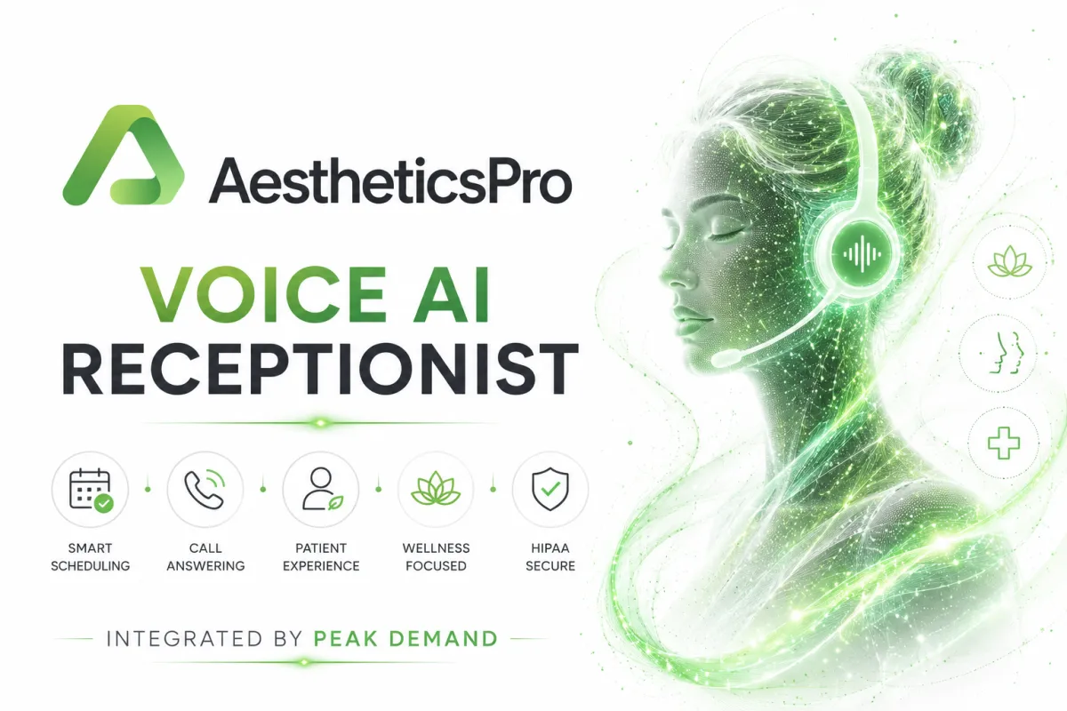 Voice AI Integration with AestheticsPro Online for Med Spa Scheduling, Client Management, EMR, Forms, Payments, and Front-Desk Workflows