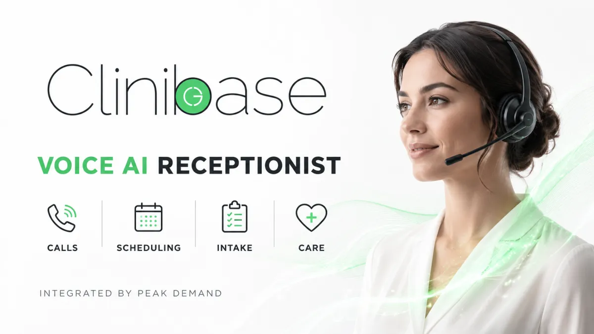 Voice AI integration with Clinibase for clinical hospital management patient scheduling billing document routing and workflow support.
