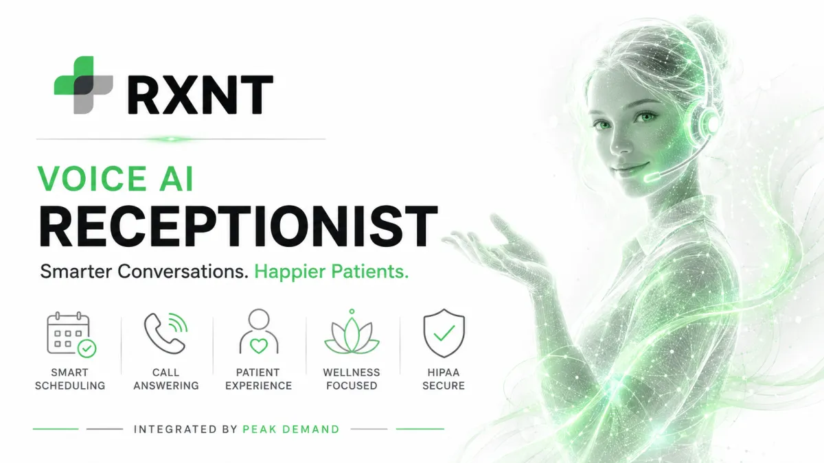 Voice AI Integration with RXNT for EHR, Practice Management, E-Prescribing, Scheduling, Patient Portal, Billing, and Medical Practice Workflow Automation