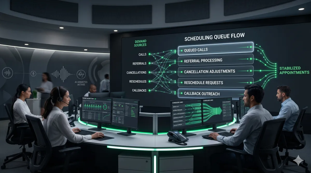 Why Queue Stabilization Matters in Centralized Scheduling