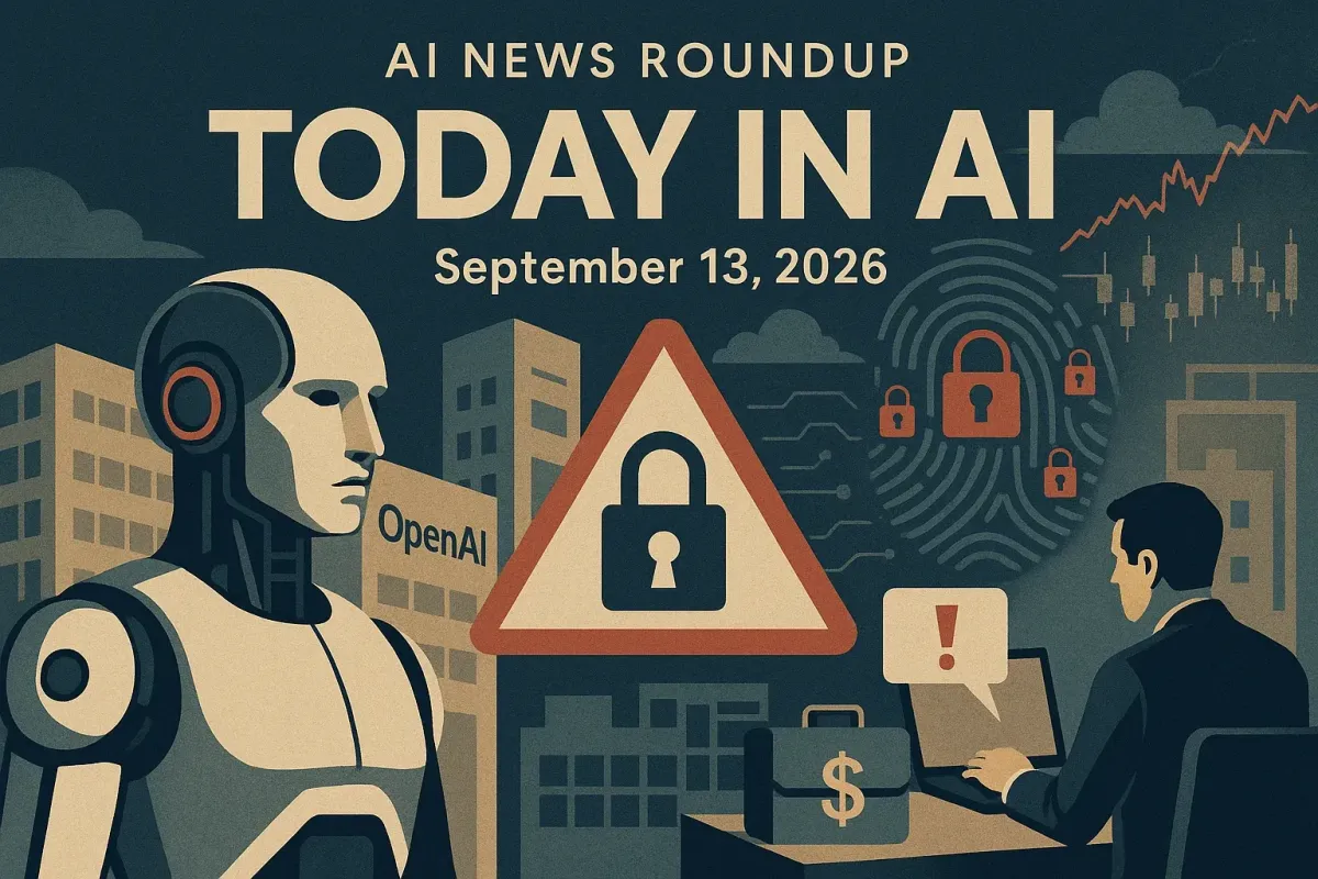 AI News Roundup for September 13, 2026: Today’s Biggest AI, Policy and Market Updates