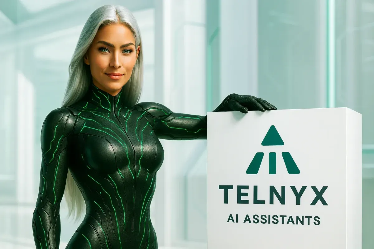 Sasha with Telnyx AI Assistants in a Peak Demand Voice AI system profile illustrating Telephony-native Voice AI