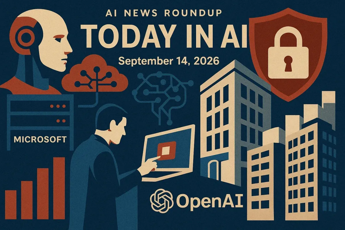 AI News Roundup for September 14, 2026: Today’s Biggest AI, Policy and Market Updates