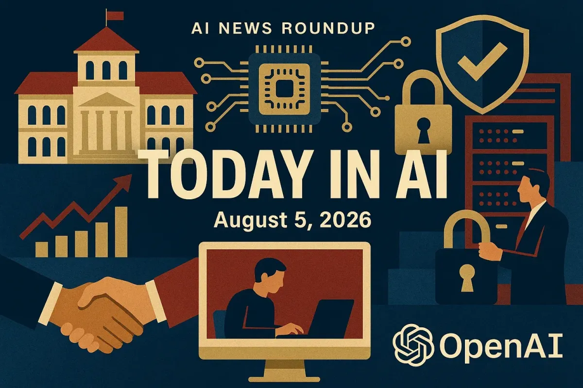 AI News Roundup for August 5, 2026: Today’s Biggest AI, Policy and Market Updates