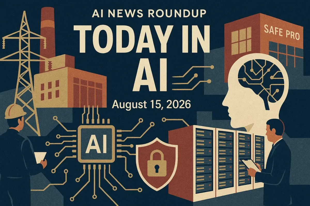 AI News Roundup for August 15, 2026: Today’s Biggest AI, Policy and Market Updates