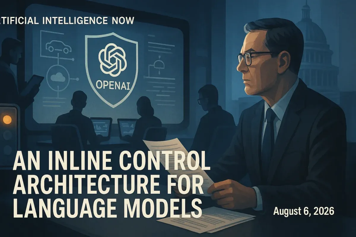 An Inline Control Architecture for Language Models in Intelligent Transportation Systems