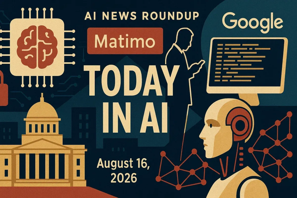 AI News Roundup for August 16, 2026: Today’s Biggest AI, Policy and Market Updates