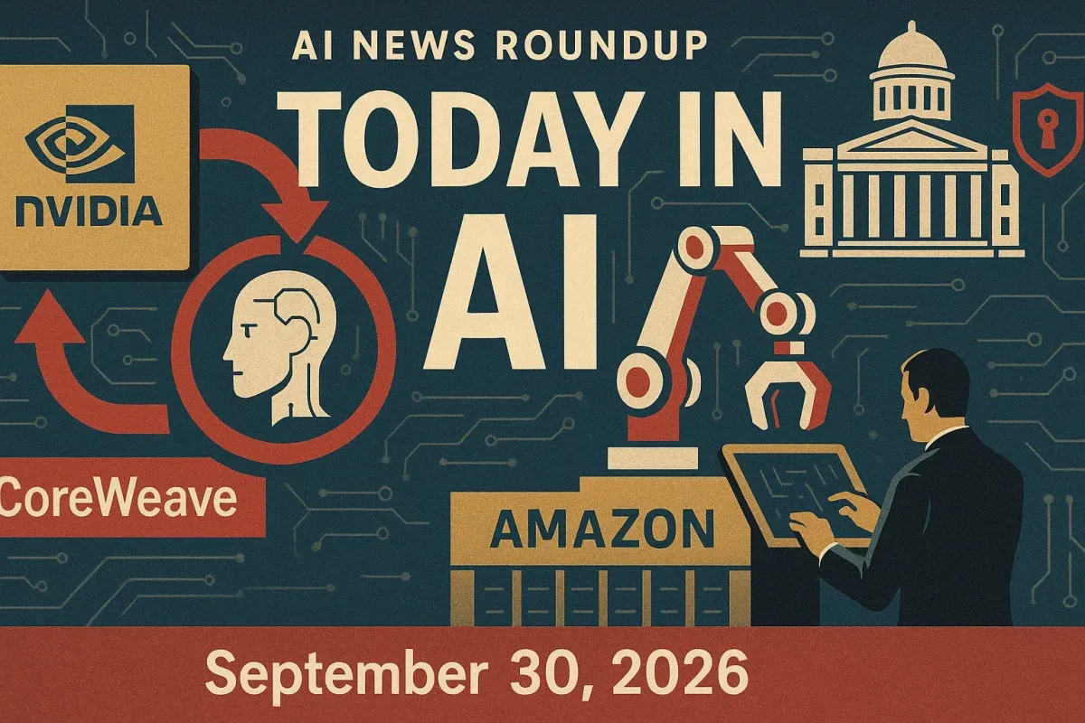 AI News Roundup for September 30, 2026: Today’s Biggest AI, Policy and Market Updates